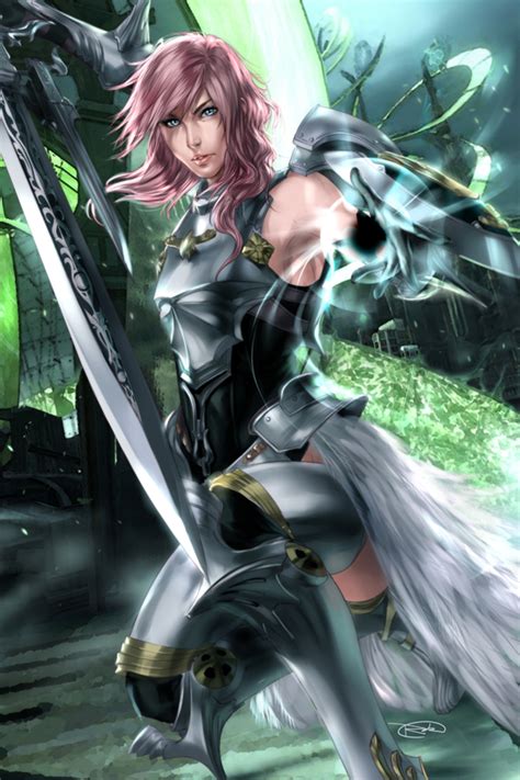 Lightning Farron Final Fantasy Xiii Mobile Wallpaper By Artipelago