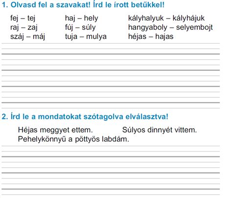 A NAGYBETŰK GYAKORLÁSA 1 OSZTÁLY II FÉLÉV GYAKORLÓ FELADATOK 1 OSZTÁLY