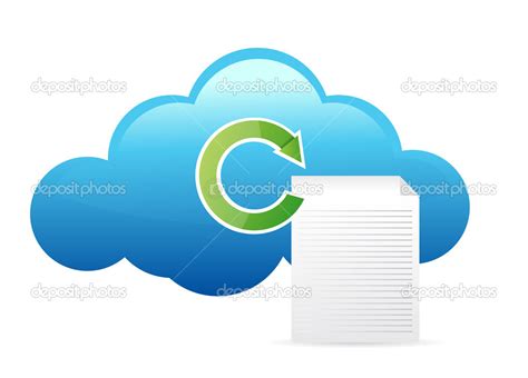 Cloud Documents And Cycle Stock Illustration By Alexmillos 20403033