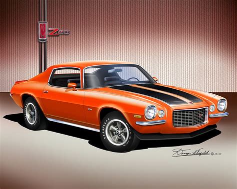 1970 Chevrolet Camaro Art Prints By Danny Whitfield Comes In 10