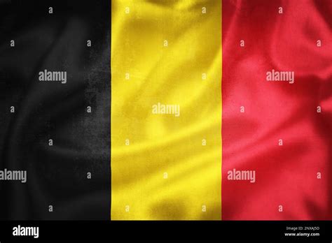 Grunge 3d Illustration Of Belgium Flag Concept Of Belgium Stock Photo