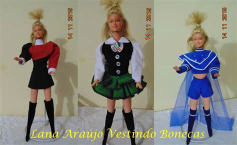 Lana Araújo Vestindo as bonecas Boneca Xuxa Mino Angelica Estrela