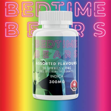 Thc Indica Bedtime Bears Assorted 300mg By Kandy Kandy