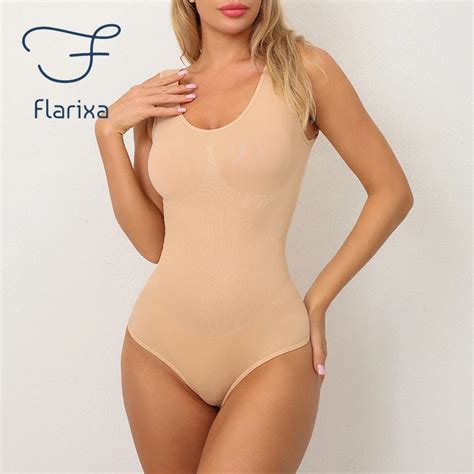 Flarixa Modelador Sem Costura Para Mulheres Shaper Do Corpo Tanga