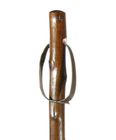 Classic Cane Chestnut Hiking Stave Labrador Motif