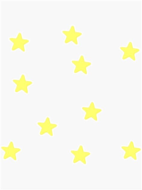 Yellow Star Pack Sticker For Sale By Stickm Redbubble