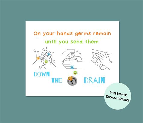 School Nurse Printable Poster, School Health Office Print, Hand Hygiene ...