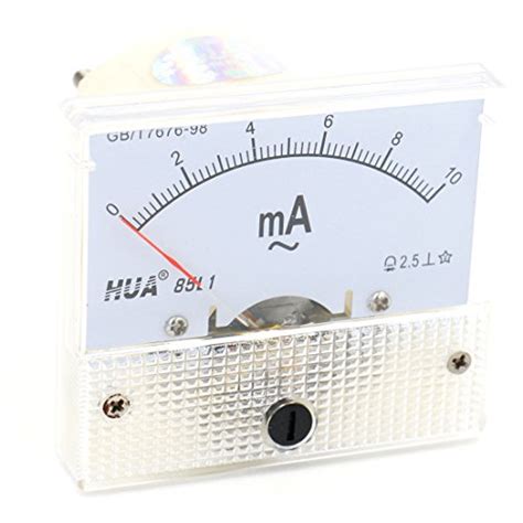 Baomain Analog 85L1 AC 0 10mA Rectangle Analog Panel Ammeter Gauge