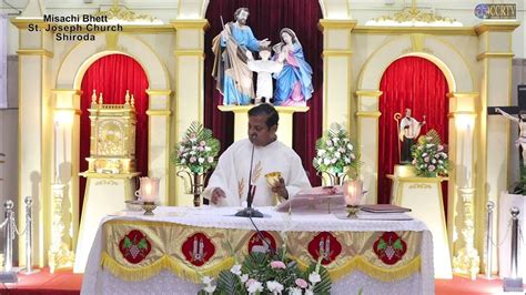 Mass In Konkani 26 April 2023 Rev Dr Fr Leslie Bosco Rego St