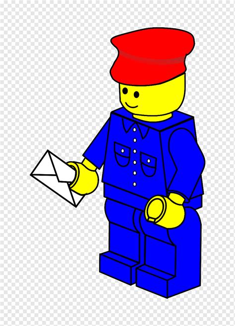 Lego Man Postman Mail Mailman Delivery Envelope Parcel Job Worker Png Pngwing