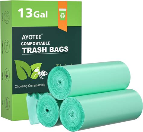 Amazon Ayotee Compostable Trash Bags Gallon Tall Kitchen Trash