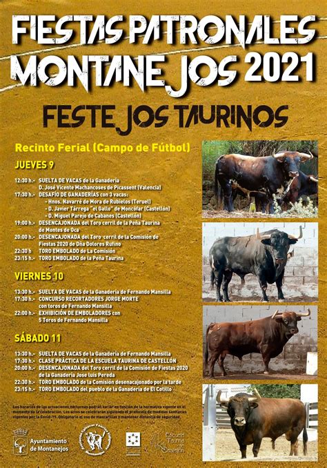 Los Festejos Taurinos Regresan A Montanejos Con D As Llenos De