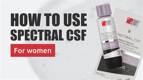 How To Use Spectral Csf Hair Serum For Women X Ds Laboratories Youtube