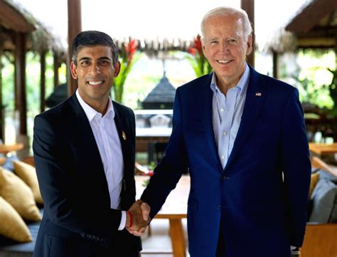 Bali Uk Prime Minister Rishi Sunak With Us President Joe Biden