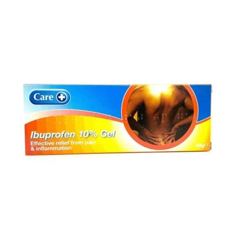 Buy Care Ibuprofen Gel 10%, 50G - Dock Pharmacy