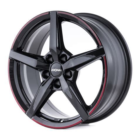 RONAL R69 MCR Jetblack Red Rim Felgenshop De