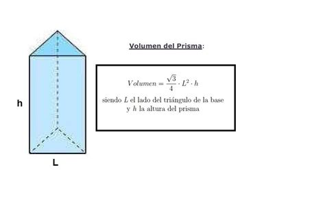 Volumen De Un Prisma Triangular