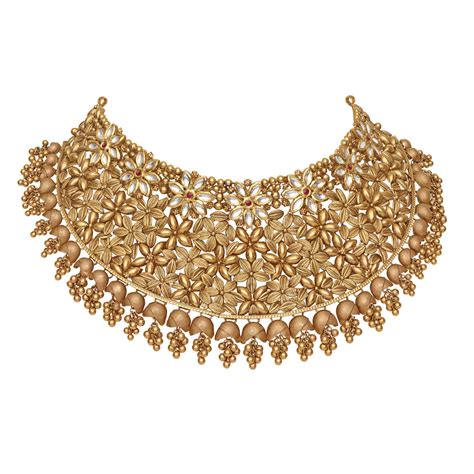 Buy Gold Choker Necklace Best Gold Choker Set Designs Online Azva