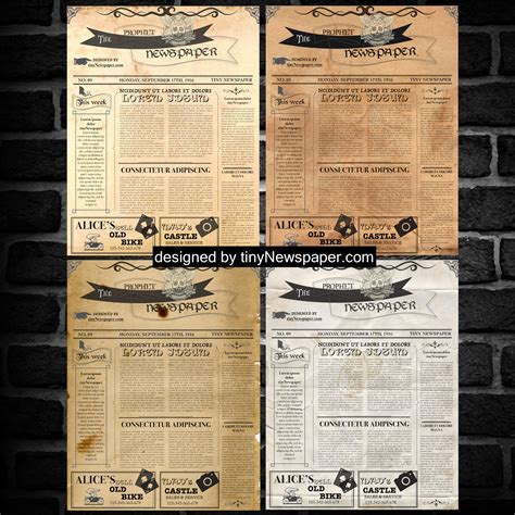 003 Vintage Newspaper Template Word Old Microsoft throughout Old ...