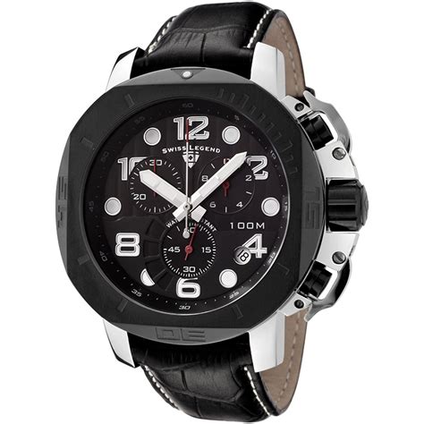 Swiss Legend Men S Bb Scubador Collection Chronograph Black