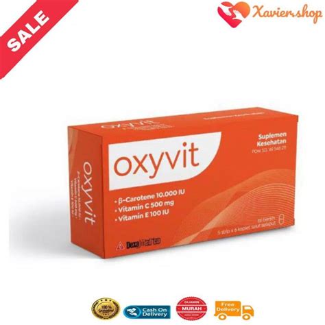 Jual Oxyvit Vitamin C Vitamin E Dan Vitamin A BOX 30 Kaplet Oxyvit