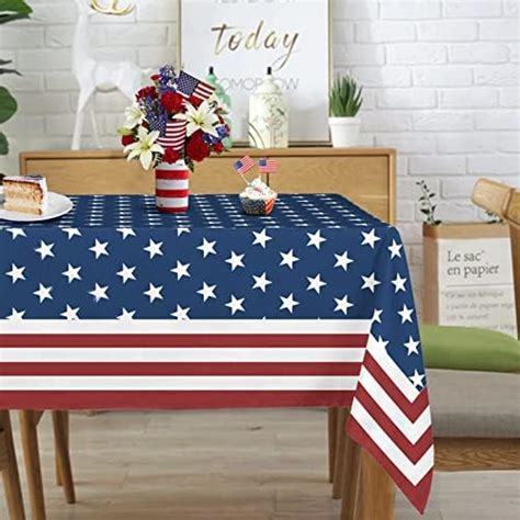 Amazon Rectangle 4th Of July Tablecloth 60X84 Inch Memorial Day