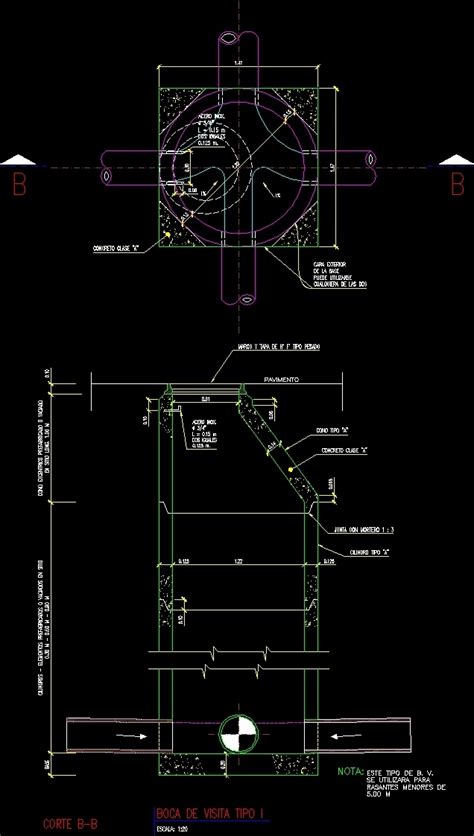 Manhole For Sewers Dwg Block For Autocad Designs Cad