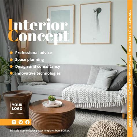 Interior Design Advertisement Poster