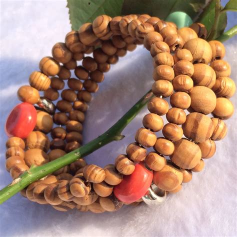 New Style Ceramic Beaded Wood Beaded Bangle Wood Buddha Buddhist Prayer