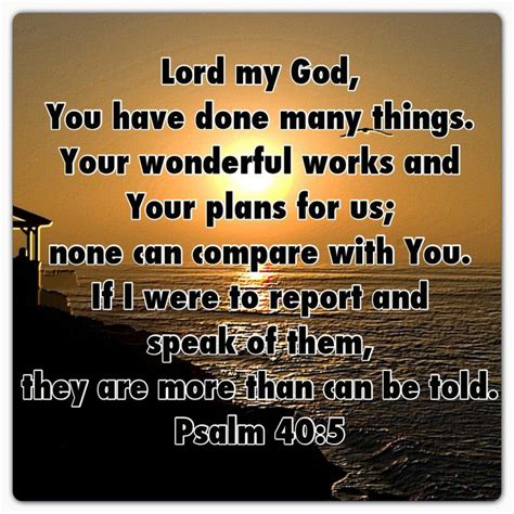 Psalm Lord My God You Have Done Many Thingsyour Wonderful Works