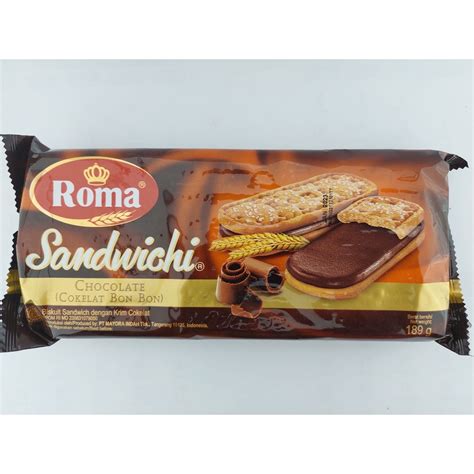 Jual Roma Sandwichi Chocolate Gr Roti Cokelat Bon Bon Roma