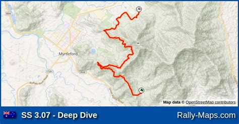 SS 3 07 Deep Dive Stage Map Alpine Rally 1974 ARC Rally Maps