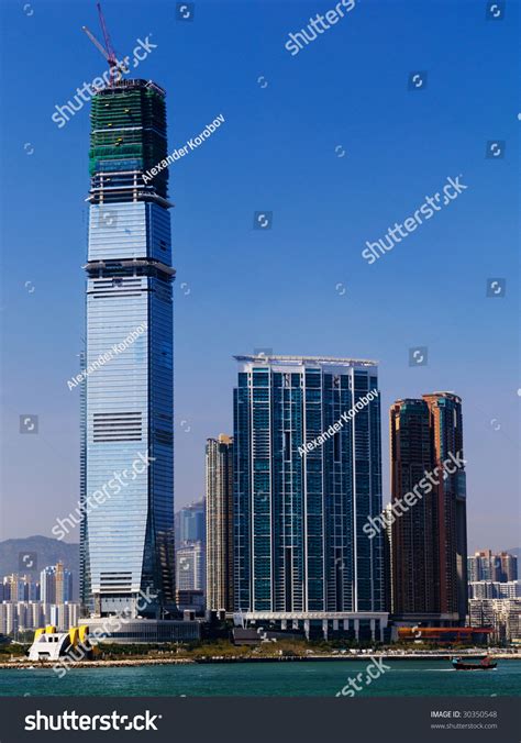 Kowloon Skyscrapers View Hong Kong Island Stock Photo 30350548