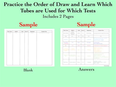 Phlebotomy Study Pack Phlebotomy Practice Test Phlebotomy Worksheet Nha