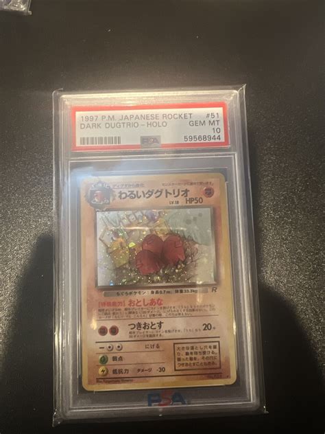 Dark Dugtrio Holo Psa Team Rocket Pokemon Card Japanese Values