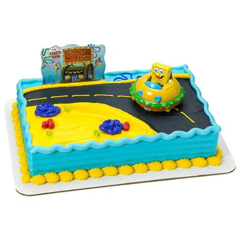 Spongebob Krabby Patty Kit Sheet Cake