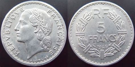 France Francs Lavrillier Aluminium G Presque Superbe Vz