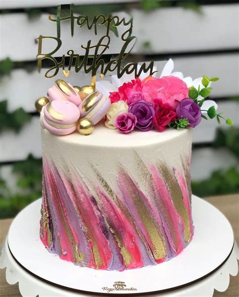 Torta Colorida Birthday Cake For Women Simple Elegant Birthday Cakes