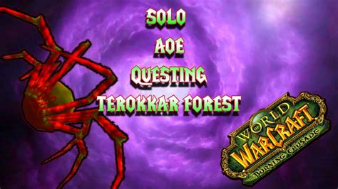 WOW Classic TBC Blood Elf Paladin Solo AOE Leveling Terokkar Forest