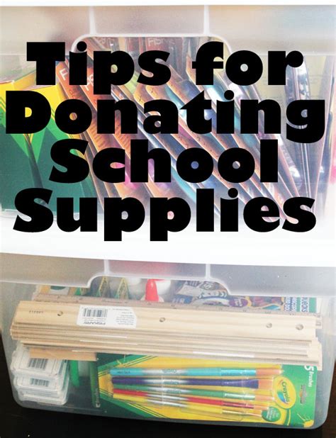 Tips for Donating School Supplies (scissors, craft supplies, and more ...