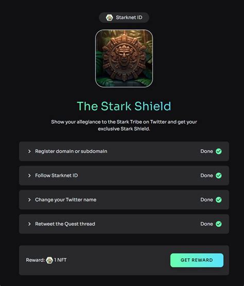 under30 bnb on Twitter Hướng dẫn claim NFT The Stark Shield của