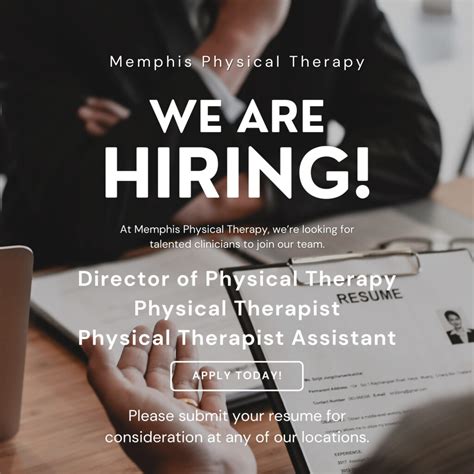 Join Our Team Hiring A Physical Therapist In Memphis Memphis