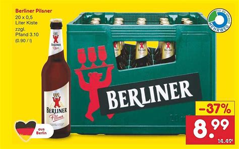 Berliner Pilsner Angebot Bei Netto Marken Discount 1Prospekte De