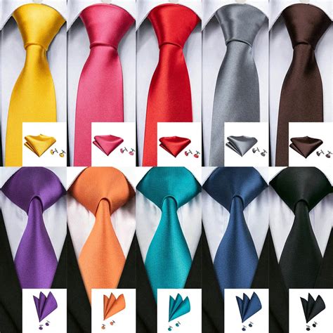 Fashion Recommend Colors Silk Ties For Men Wedding Solid Cm