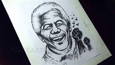 How To Draw International Nelson Mandela Day Poster Easy Drawing