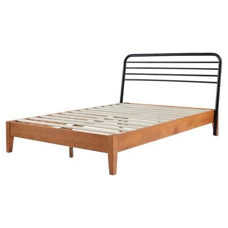 Base De Cama Queen Size Nooz Blend Negra Con Cabecera Ajustable Sam S