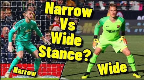 Wide Vs Narrow Stance Goalkeeper Set Position Goalkeeper Tips