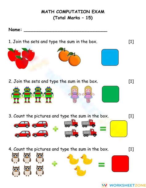 Joining Sets Worksheet