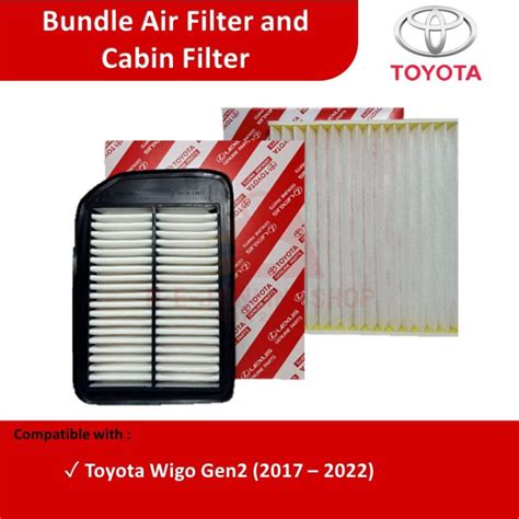 Bundle Air Filter And Cabin Filter For Toyota Wigo Gen