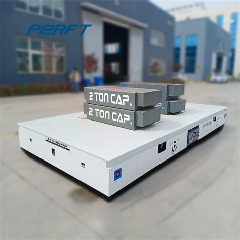 Trackless Electric Flatbed Car For Workshop Transportation Perfte